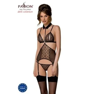 Dominica Korsett & Tanga schwarz von Passion-Exklusiv kaufen | Fesselliebe