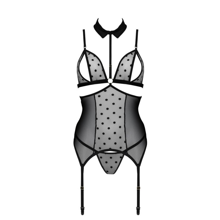 Dominica Korsett & Tanga Schwarz von Passion-Exklusiv | Fesselliebe.de