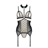 Dominica Korsett & Tanga Beige von Passion-Exklusiv | Fesselliebe.de