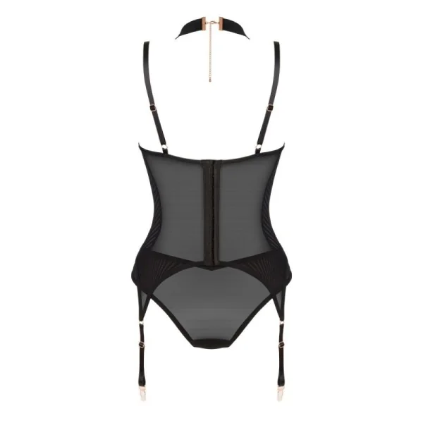 Brasica Korsett & Höschen Schwarz von Obsessive | Fesselliebe.de