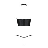 Genevia 2er Set mit offenem BH Schwarz von Passion-Exklusiv | Fesselliebe.de