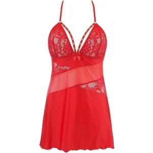 Babydoll & String Rot V-10469 von Axami