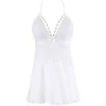Babydoll & String Weiss V-10459 von Axami
