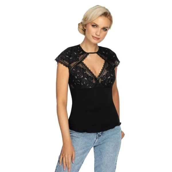 Gizela Shirt schwarz von Róza kaufen | Fesselliebe