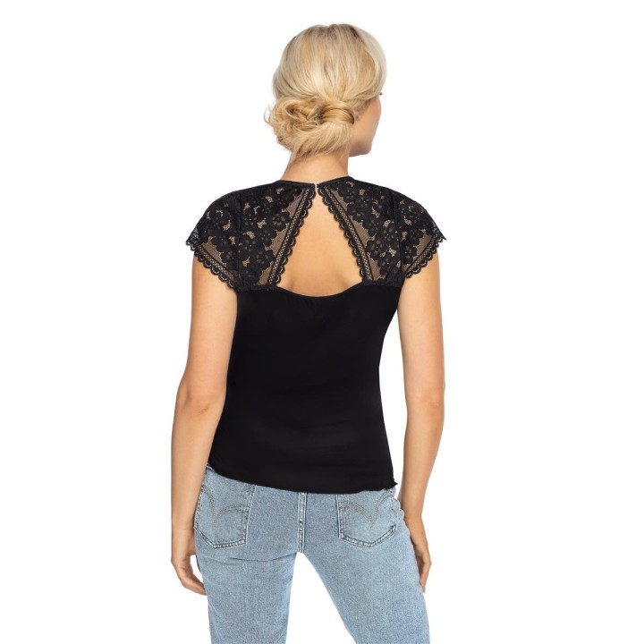 Gizela Shirt Schwarz von Róza | Fesselliebe.de