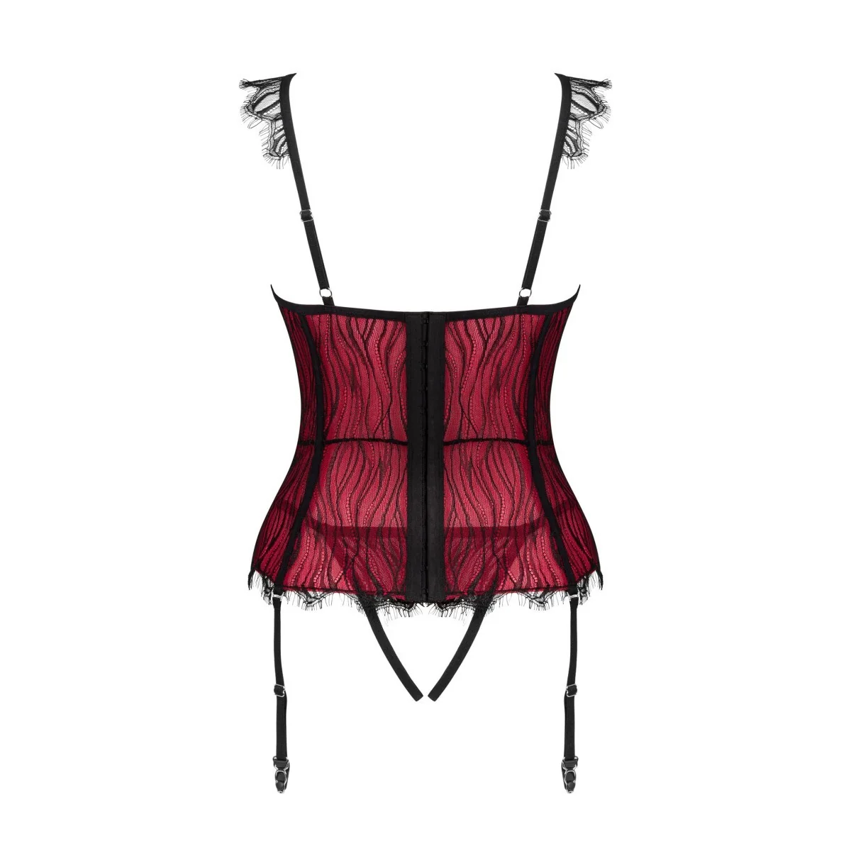 Denissa Korsett & Tanga rot von Obsessive kaufen | Fesselliebe