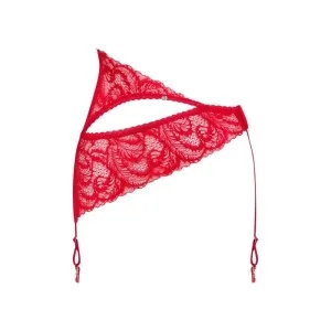 Atenica Strumpfgürtel Rot von Obsessive