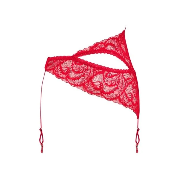 Atenica Strumpfgürtel Rot von Obsessive | Fesselliebe.de