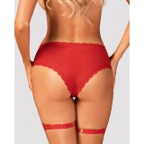 Belovya Garter Höschen Rot von Obsessive | Fesselliebe.de