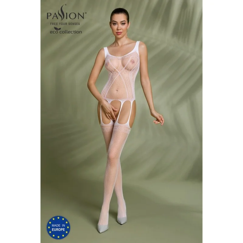 Eco Bodystocking Bs007 weiß von Passion Eco Collection kaufen | Fesselliebe