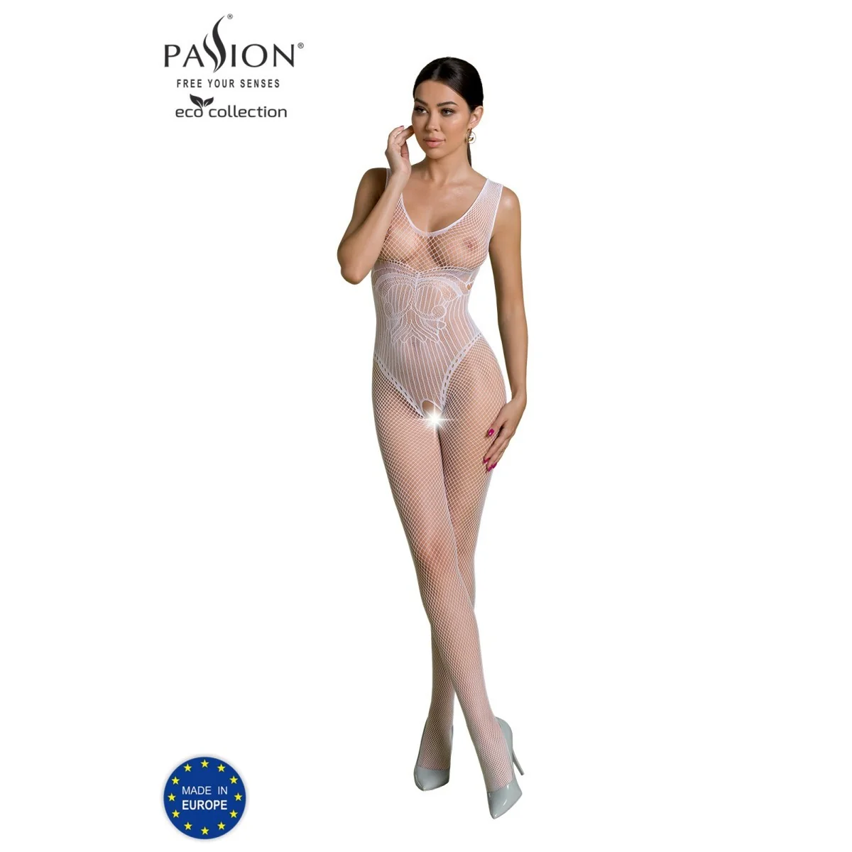 Eco Bodystocking Bs003 weiß von Passion Eco Collection kaufen | Fesselliebe