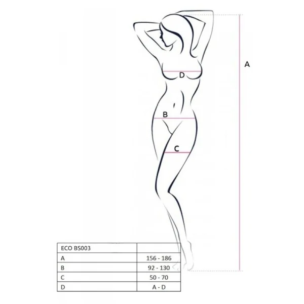 Eco Bodystocking Bs003 weiß von Passion Eco Collection kaufen | Fesselliebe