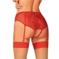 Dagmarie Garter Höschen Rot von Obsessive