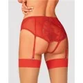 Dagmarie Garter Höschen Rot von Obsessive