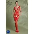 Eco Bodystocking Bs014 Rot von Passion Eco Collection