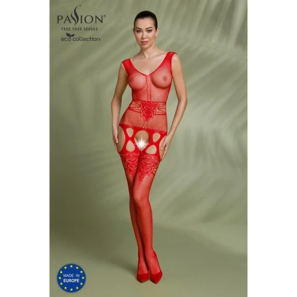 Eco Bodystocking Bs014 rot von Passion Eco Collection kaufen | Fesselliebe