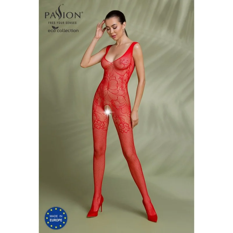 Eco Bodystocking Bs012 rot von Passion Eco Collection kaufen | Fesselliebe