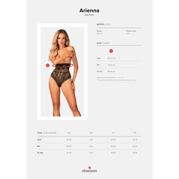 Arienna Höschen schwarz von Obsessive kaufen | Fesselliebe