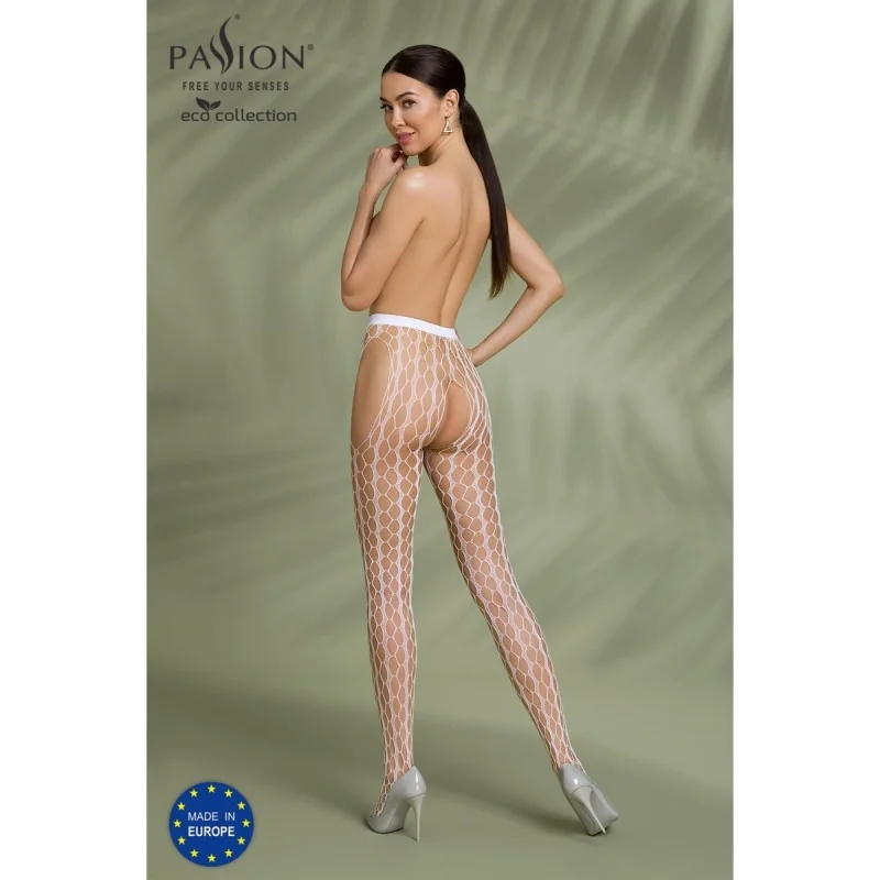 Eco Strumpfhose Ouvert S007 weiß von Passion Eco Collection kaufen | Fesselliebe 2