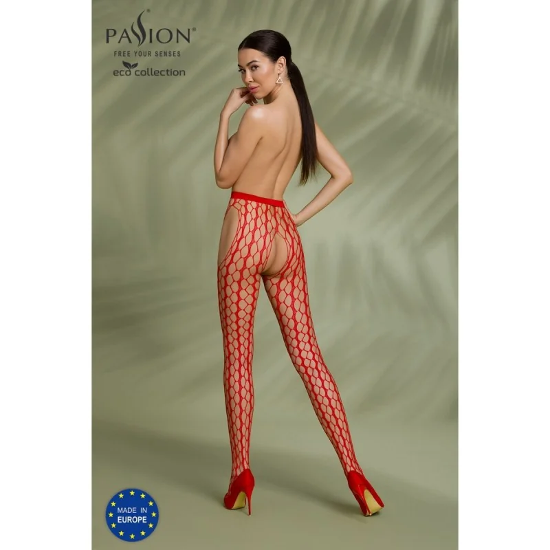 Eco Strumpfhose Ouvert S007 rot von Passion Eco Collection kaufen | Fesselliebe 2