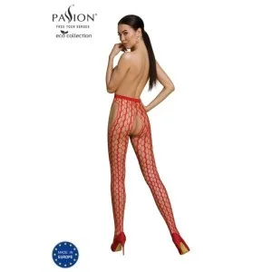 Eco Strumpfhose Ouvert S007 Rot von Passion Eco Collection