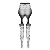 Eco Straps-Strumpfhose S005 Weiss von Passion Eco Collection | Fesselliebe.de