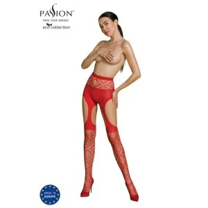 Eco Straps-Strumpfhose S005 Rot von Passion Eco Collection