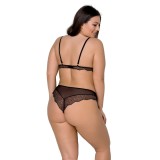 Amberly Size Plus 2er Set Schwarz von Passion Size Plus | Fesselliebe.de