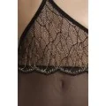 Amberly Size Plus Korsett & Tanga Schwarz von Passion Size Plus