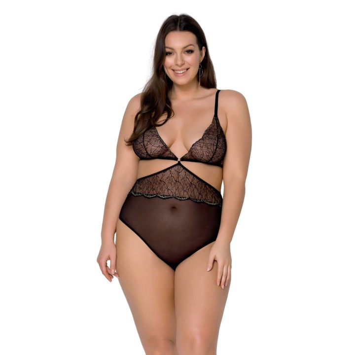 Amberly Size Plus Body Schwarz von Passion Size Plus | Fesselliebe.de