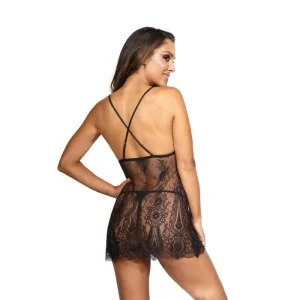 Babydoll & String Schwarz V-9789 von Axami