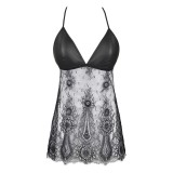 Babydoll & String Schwarz V-9789 von Axami | Fesselliebe.de