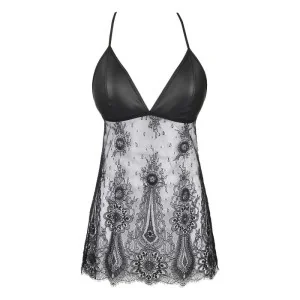 Babydoll & String Schwarz V-9789 von Axami