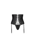 Celin Size Plus Korsett & Tanga Schwarz von Passion Size Plus