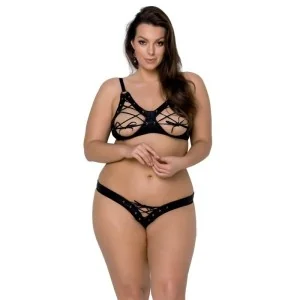 Celin Size Plus Bikini 2er Set schwarz von Passion Size Plus kaufen | Fesselliebe