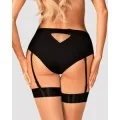 Editya Garter Höschen Schwarz von Obsessive