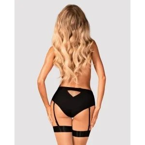 Editya Garter Höschen Schwarz von Obsessive