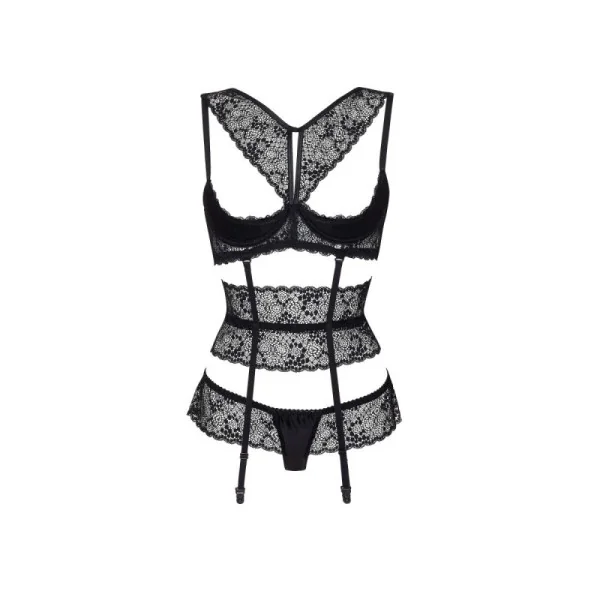 Lilie 3er Set schwarz von Beauty Night Fashion kaufen | Fesselliebe