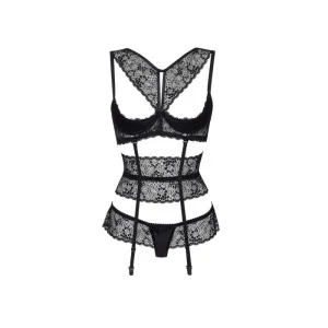 Lilie 3er Set Schwarz von Beauty Night Fashion