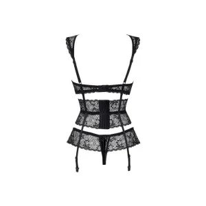 Lilie 3er Set Schwarz von Beauty Night Fashion