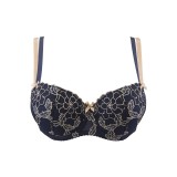 Push-Up BH Blau-Beige V-9421 von Axami | Fesselliebe.de
