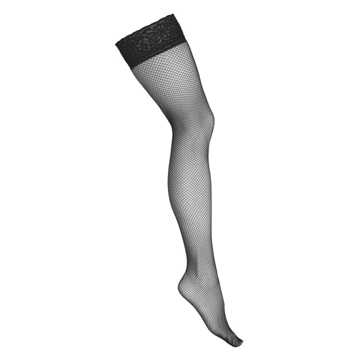 Netz Halterlose Schwarz H010 von Kotek | Fesselliebe.de