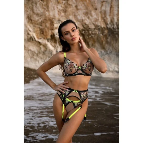 BH beige-schwarz V-10141 von Axami kaufen | Fesselliebe