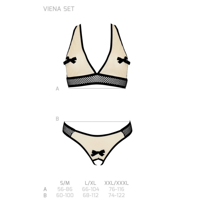 Viena 2er Set Beige von Passion-Exklusiv | Fesselliebe.de