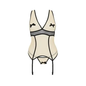 Viena Korsett & Tanga Beige von Passion-Exklusiv