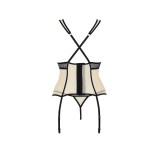 Viena Korsett & Tanga Beige von Passion-Exklusiv | Fesselliebe.de