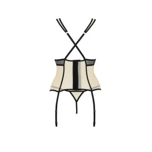 Viena Korsett & Tanga Beige von Passion-Exklusiv