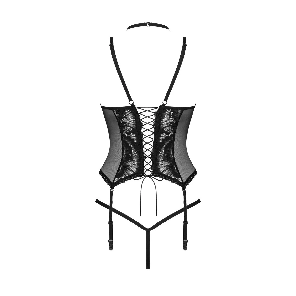 Alessya Korsett & Tanga schwarz von Obsessive kaufen | Fesselliebe