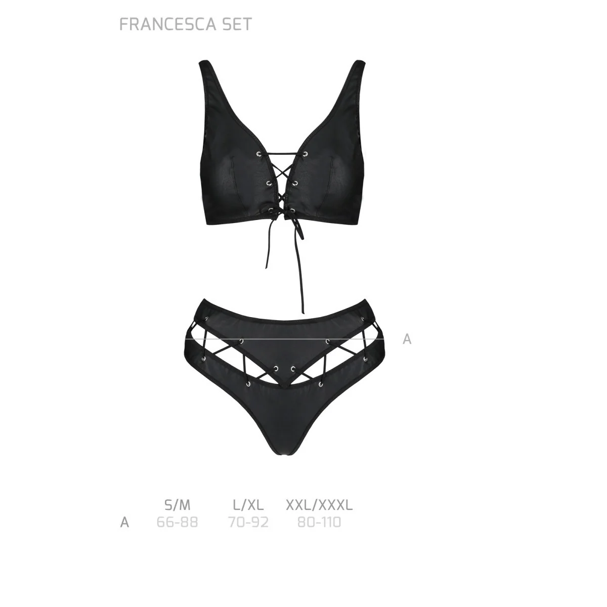 Francesca 2er Set schwarz von Passion-Exklusiv kaufen | Fesselliebe