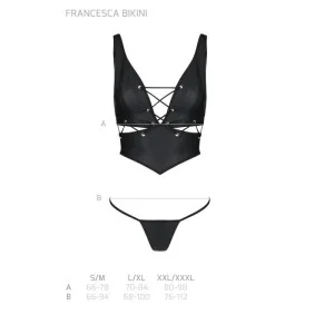 Francesca Bikini 2er Set Schwarz von Passion-Exklusiv